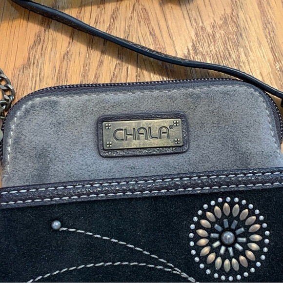 Chala Black and Brown Floral Crossbody Bag - Picture 5 of 14